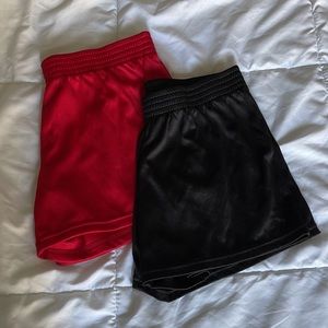Danskin Now athletic shorts bundle - black and red - medium
